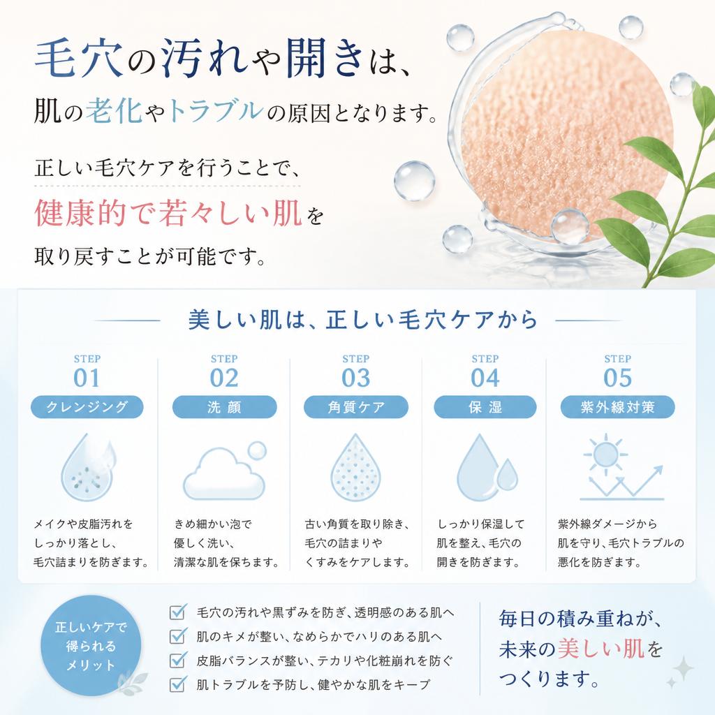 毛穴ケアの重要性