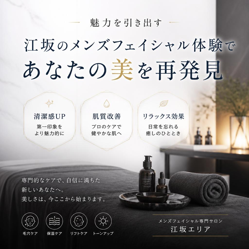 魅力を引き出す、江坂のメンズフェイシャル体験であなたの美を再発見