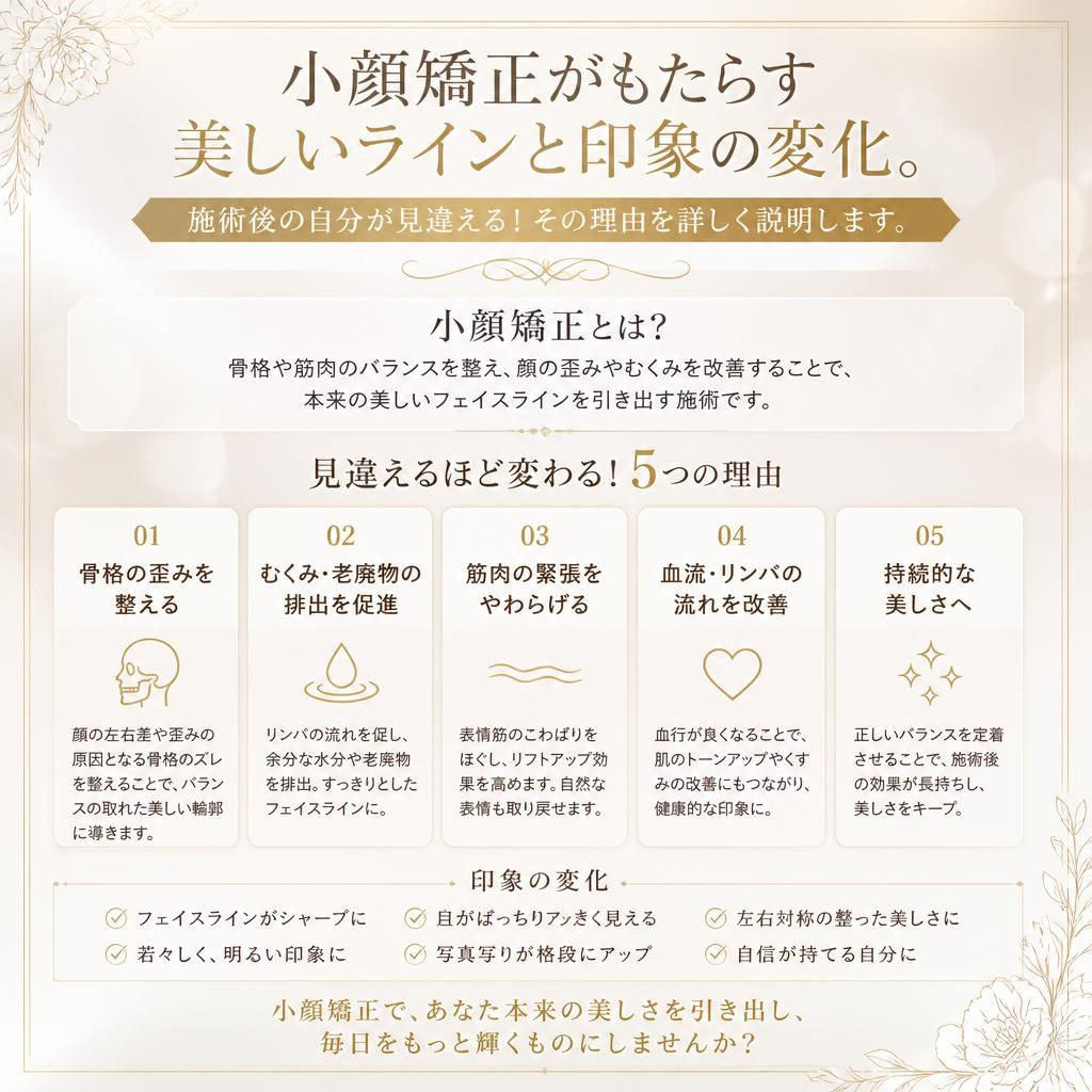 2. 小顔矯正のメリット