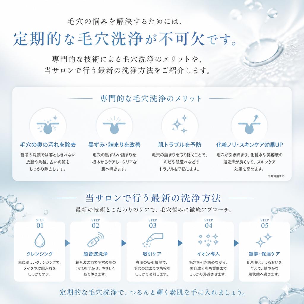 毛穴洗浄の重要性