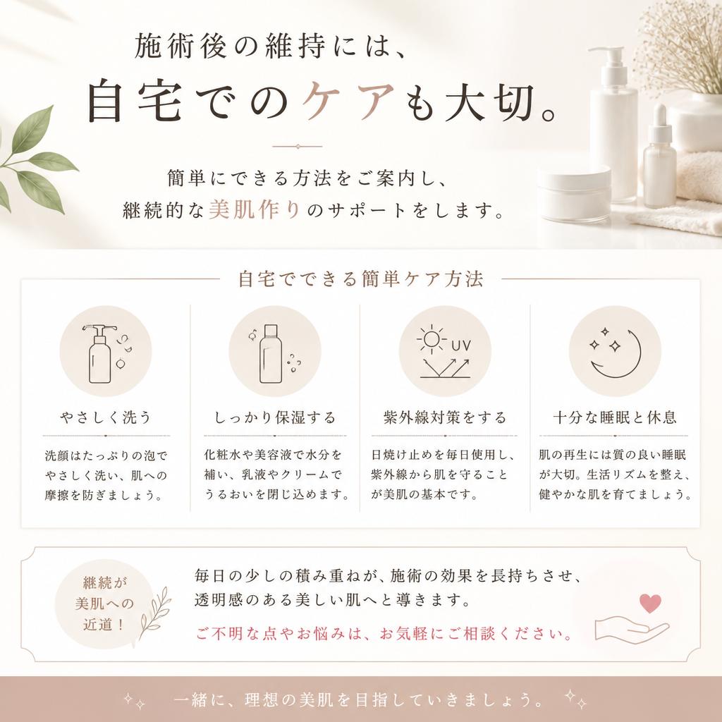 自宅でできるケア法