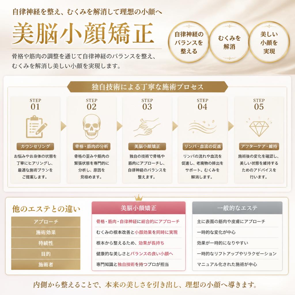 美脳小顔矯正の特徴